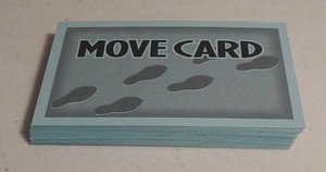 36 MOVE CARDS REPLACEMENT PARTS ONLY to Spy Alley 1999 GAME