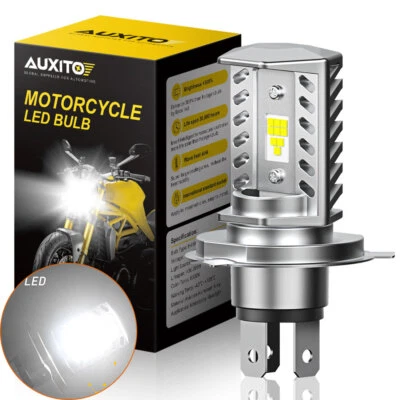 AUXITO H4 9003 HB2 LED Bulbs Hi/Low Beam Motorcycle Headlight Kit Super Bright - Image 1 of 4