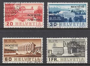 Switzerland Sc 2O57-2O60 used. 1938 LEAGUE OF NATIONS overprints, cplt CTO set - Picture 1 of 2
