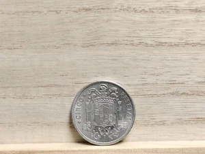 Moneda 5 Pesetas España Níquel 1949 (1950 en Estrella) (Francisco Franco) - Imagen 1 de 9