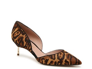 leopard low heel shoes