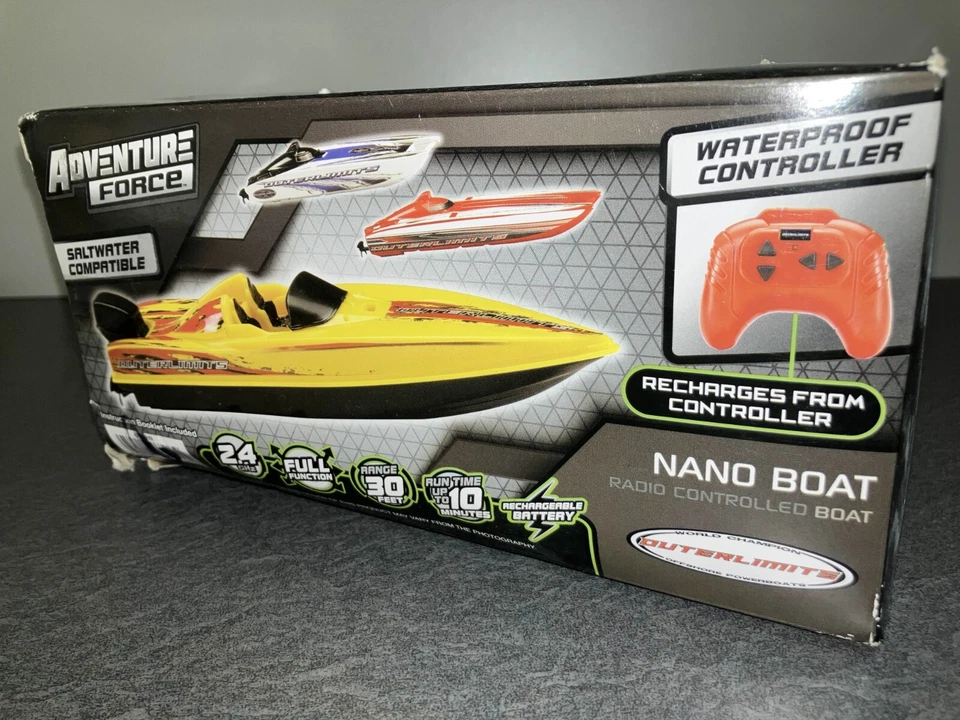 Adventure Force :: Nano Boat, Radio-Controlled Boat (Yellow) - Image 1 of 3