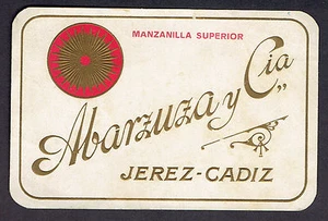 Etiqueta de Vino ~ Albarua y Cia ~Jerez~Cádiz España ~ Vino Manzanilla Superior - Imagen 1 de 1