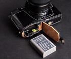 Retro Genuine Leather Half Camera Case Bag for Olympus OM-D E-M5 Bottom Open
