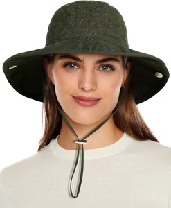 Waterproof Bucket Rain Hat for Women Wide Brim Summer UPF50+ Cowboy Sun Hat Men - Picture 1 of 7