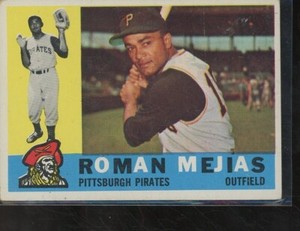 1960 Topps #2 Roman Mejias Pittsburgh Pirates