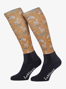 Calcetines LeMieux Footsie Junior - Burro; suela acolchada, elástica, deportiva de apoyo - Imagen 1 de 1