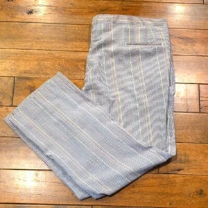 Vintage Jaymar-Ruby Sansabelt Men's Pastel Stripe Seersucker Golf Pants 44 waist - Picture 1 of 8