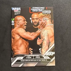 2024 Topps Now Boxing Mike Tyson Jake Paul Weigh-In Card #3 - Picture 1 of 2