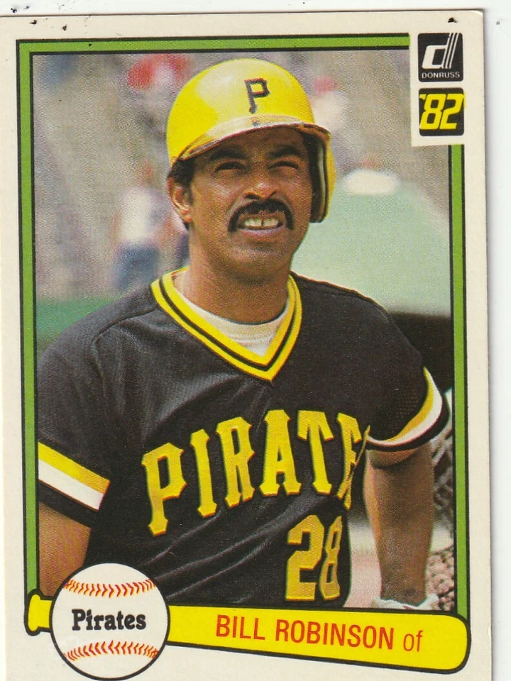 FREE SHIPPING-MINT-1982 Donruss Bill Robinson #402 PIRATES PLUS BONUS CARDS - Image 1 of 1