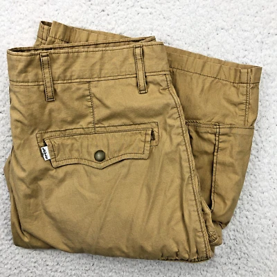 Levis Cargo Shorts Men 33 Relaxed Tan Snap Utility Baggy Street Hiking White Tag - Image 1 of 4