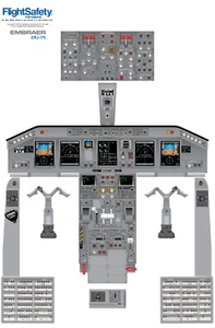 Embraer ERJ 170 Cockpit Training Poster 24"x36" - Picture 1 of 4