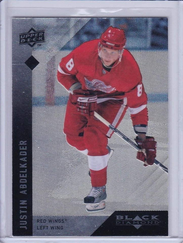 Justin Abdelkader 2009 Upper Deck Black Diamond Hockey Card 8 - Image 1 of 2
