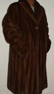 Men's MAXIMILIAN Mahogany Mink Fur Coat Size 52-54 FREE SHIPPING Excellent Condi - Picture 1 of 7