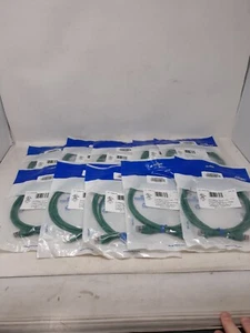 Lot of 10 Leviton Cat 6 Green 5' Ethernet LAN Patch Cord 62460-5G - Picture 1 of 5