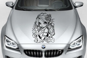 Gothic Girl Fantasy Anime Vinyl Decal Graphic Car Truck Hood Side USA - Picture 1 of 1