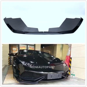 Carbon Fiber Front Lip Diffuser Spillter For Lamborghini LP580 LP610 DNC Style - Foto 1 di 6