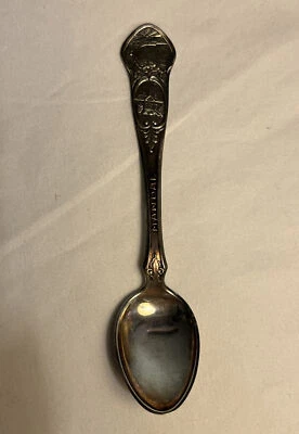 Cuchara Demitasse de plata vintage con marca MANDALO 830S Lo casi nueva Foto 1 de 4