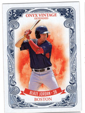 BLAZE JORDAN 2021 ONYX VINTAGE EXTENDED BASEBALL PROSPECT CARD