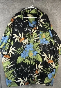 Island Passport Shirt Men’s 5XL Hawaiian Floral Collared Tropical - Picture 1 of 7