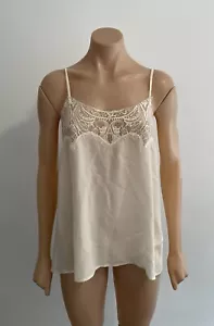MA Dainty Lace Silk Cami Size 8 - Picture 1 of 5