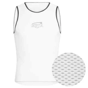 SPATZWEAR CoolR Base Layer Functional Sleeveless Undershirt White M/L - Picture 1 of 6