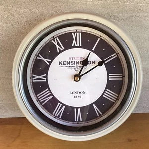 Retro Style Kensington Station London 1879 Wall Clock Tested And Works Great! - Picture 1 of 6