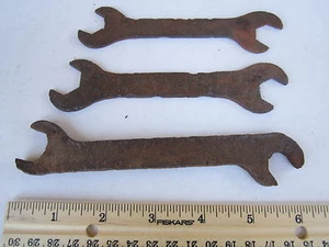 (Lot of 3) Vintage Antique OPEN-END WRENCHES 9/16" to 13/16" [Z80b] - Picture 1 of 1