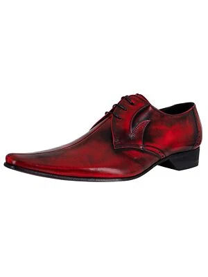 Jeffery West Herren Derby Lederschuhe, rot - Bild 1 von 4