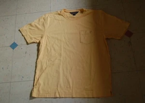 Brooks Brothers Pocket Tee Yellow L Large - Picture 1 of 3