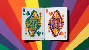 DKNG Rainbow Wheels (gelb) Spielkarten Deck von Art of Play Brandneu - Bild 1 von 6