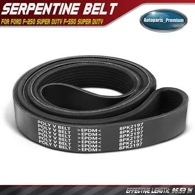 Cinturón serpentino 86,53 pulgadas para Ford F-250 Super Duty F-550 Super Duty 2008-2010 Foto 1 de 4