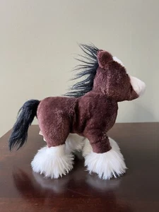 Ganz Webkinz Clydesdale Plush 9" Horse Stuffed Animal Toy HM139 - Picture 1 of 14