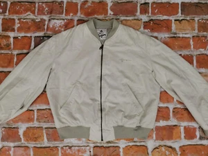 *CHEVIGNON DENIM VINTAGE BOMBER JACKE*500 KRONE*BEIGE*CASUAL*GR: M*TIP TOP - Picture 1 of 9