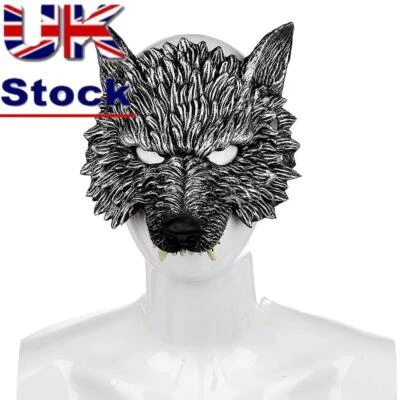 Mysterious Wolf Head Mask 3D Realistic Halloween Headgear  Halloween Cosplay - Image 1 of 4