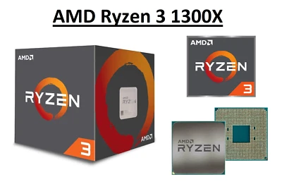 AMD Ryzen 3 1300X Quad Core Processor 3.5 - 3.7 GHz, Socket AM4, 65W CPU - Image 1 of 4