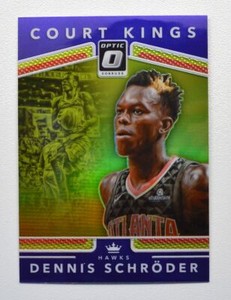 2017-18 Donruss Optic Court Kings Purple #9 Dennis Schroder