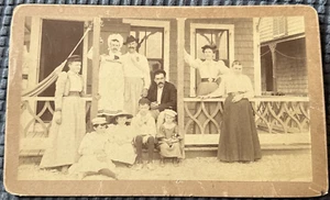 1880’s Photo Of Group-Man In Drag - Picture 1 of 7