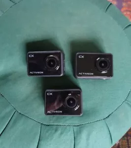 3 X Activeon CX 1080p HD 5MP - Action Camera - Black - Picture 1 of 5