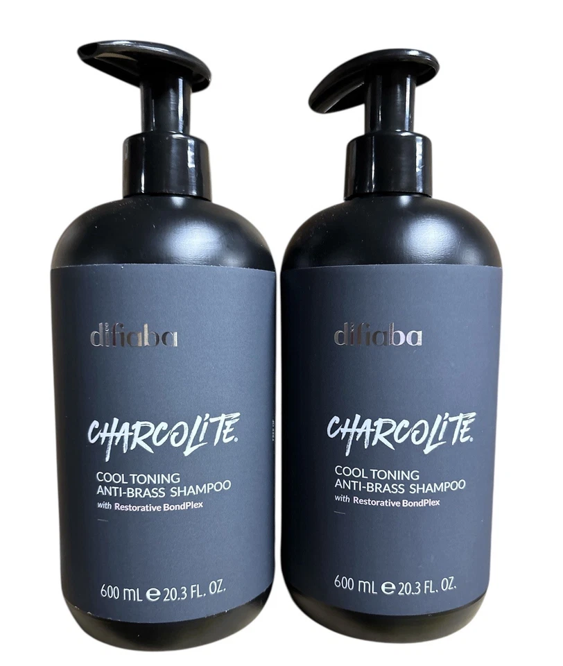 Difiaba CHARCOLITE Cool Toning Anti-Brass Shampoo 20 oz. Pack of 2. - Image 1 of 1