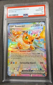 POKEMON CARD EEVEE EX 75 PRE EN PRISMATIC EVOLUTIONS #75 GRADED PSA 10 GEM MINT - Picture 1 of 3