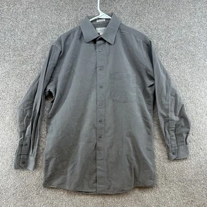 Murano Men's Button Up Size 15.5 / 34 Gray Collared Long Sleeve Front Button - Picture 1 of 11