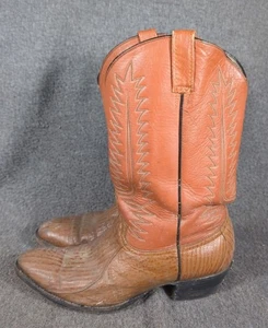 Botas Cowtown Talla 13 D Cuero Marrón Vintage - Imagen 1 de 12