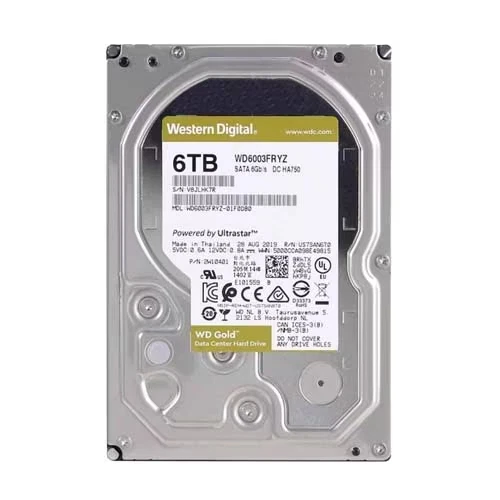 WD 6TB WD Gold Enterprise Class SATA HDD Internal Hard Drive HDD - WD6004FRYZ - Image 1 of 1