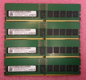 128GB 4X32GB 2Rx8 PC5-44800 Micron DDR5-5600 Server Memory MTC20F2085S1RC56G1 - Photo 1/2