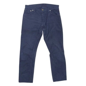 Mens Visvim VISVIM 16AW 0116205008007 FLUXUS 10 SLUB Corduroy Pants Navy 1 Used - Picture 1 of 5