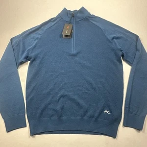 NWT Kjus Therma Yarn Half Zip Pullover Sweater, Men’s 52 L Merino - Picture 1 of 13