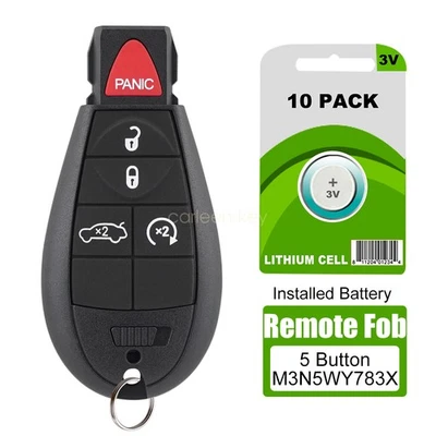 10 For 2009 2010 2011 2012 2013 Dodge Charger Remote Key Fob IYZ-C01C 5 Buttons - Image 1 of 4