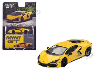 COCHE MODELO DIECAST LAMBORGHINI REVUELTO AMARILLO 1/64 DE MINI GT MGT00886 - Imagen 1 de 6