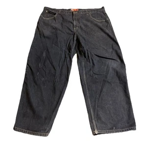 Vintage Anchor Blue Beyond Baggy Black Denim Y2K Herrenjeans Größe 42 x 32 - Bild 1 von 14